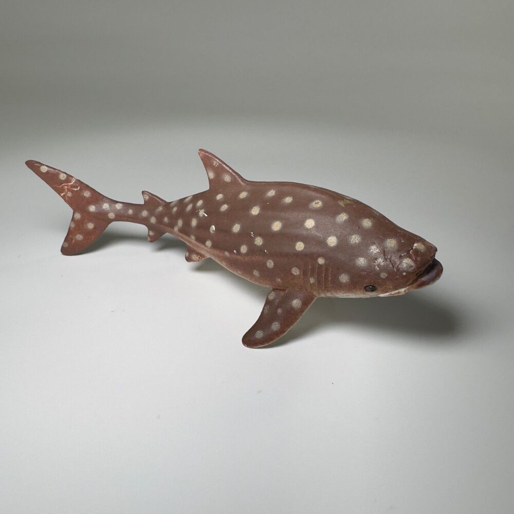 Vintage Soft Rubber Nurse Shark Toy Rare Original Old Leopard Shark Brown Spots